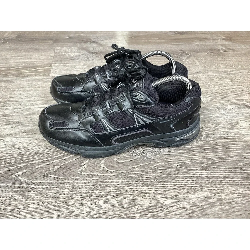 Vionic 23Walk Sneakers Womens 9 Wide Black Walking Shoes Lace Up Low Top